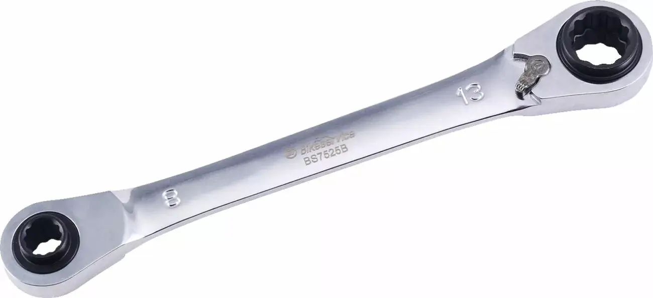 Bikeservice Reversible Ratschenschlüssel 4-in-1