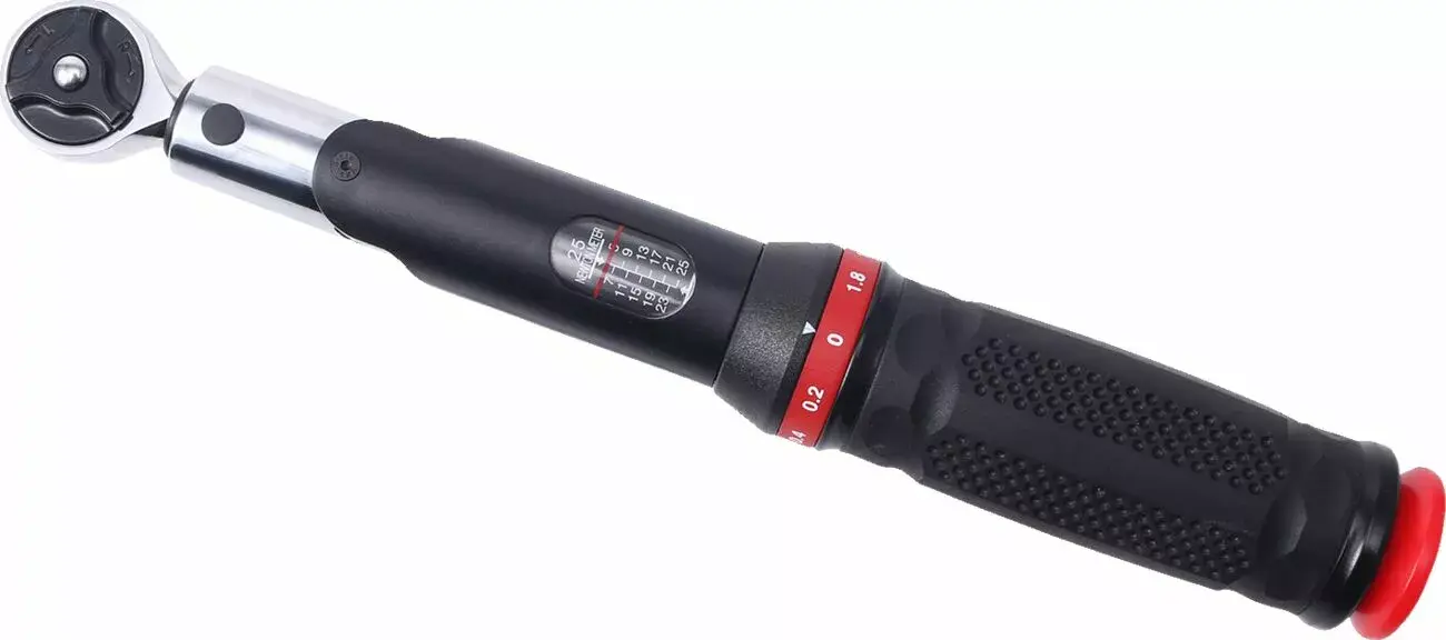 Динамометрический ключ Bikeservice с индикатором шкалы и проушиной