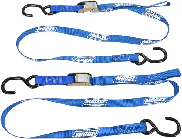 Sangle d'arrimage Moose Offroad Four Wheel Tie Down Mud 1 Bleue