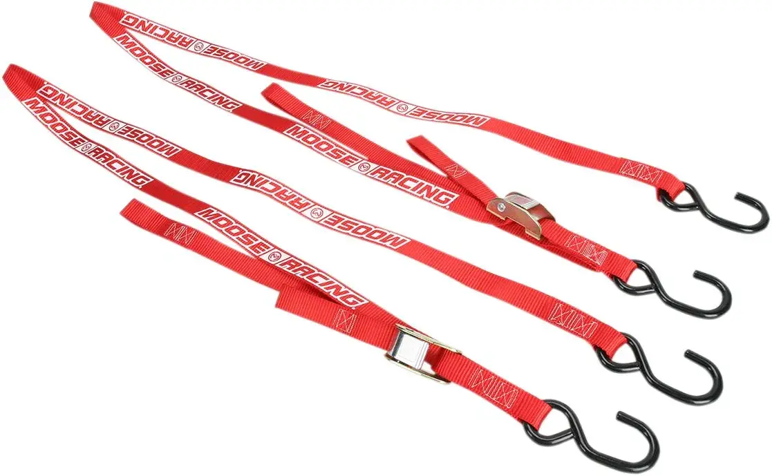 Attache avec sangle souple rouge MOOSE OFFROAD HARD-PARTS