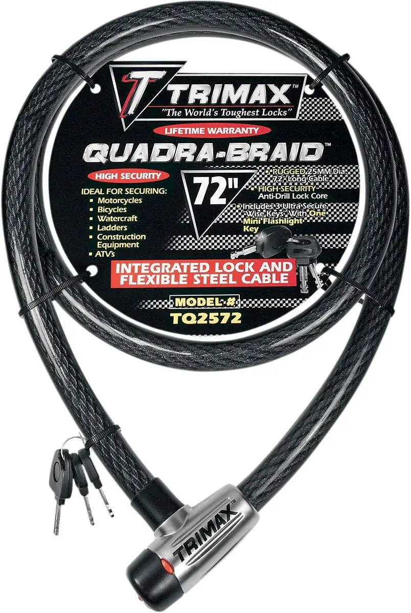 Antivol câble intégré Quad-Braid TRIMAX