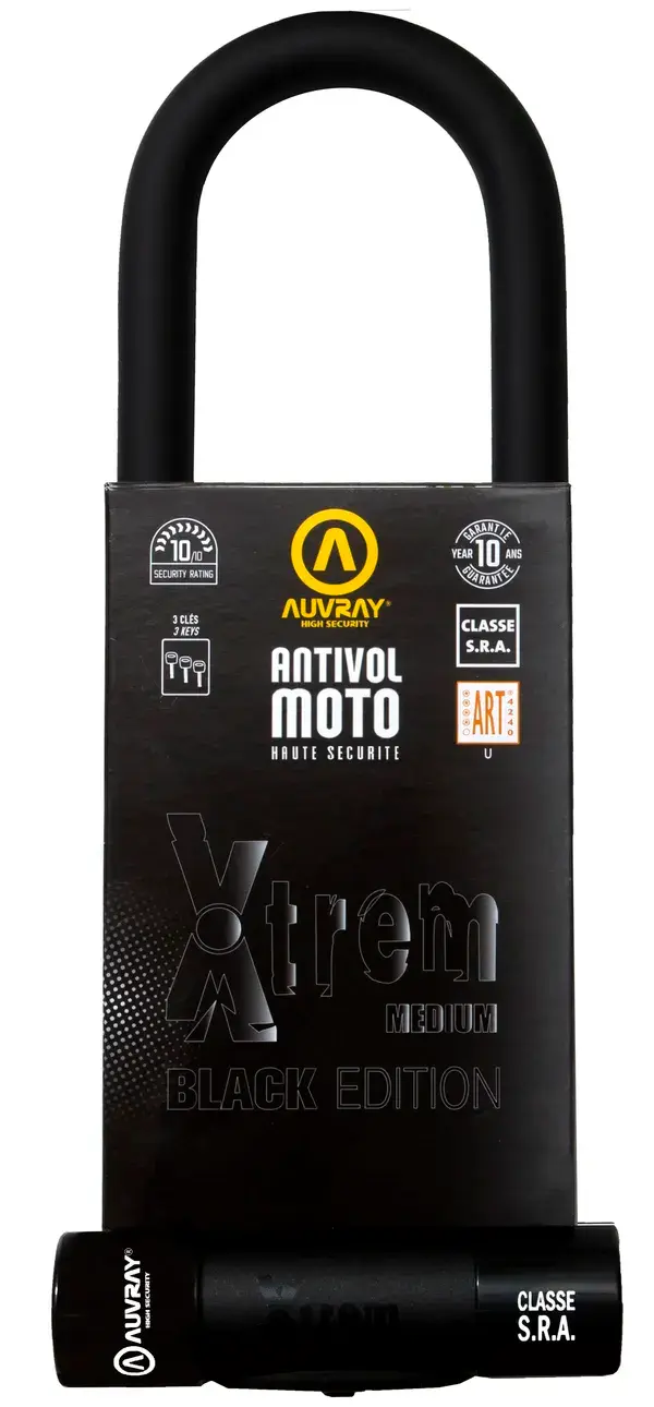 U-lukk Auvray Xtrem Medium Black Edition 85 x 310 mm (läbim 18 mm) - Klass SRA — 2. vaade