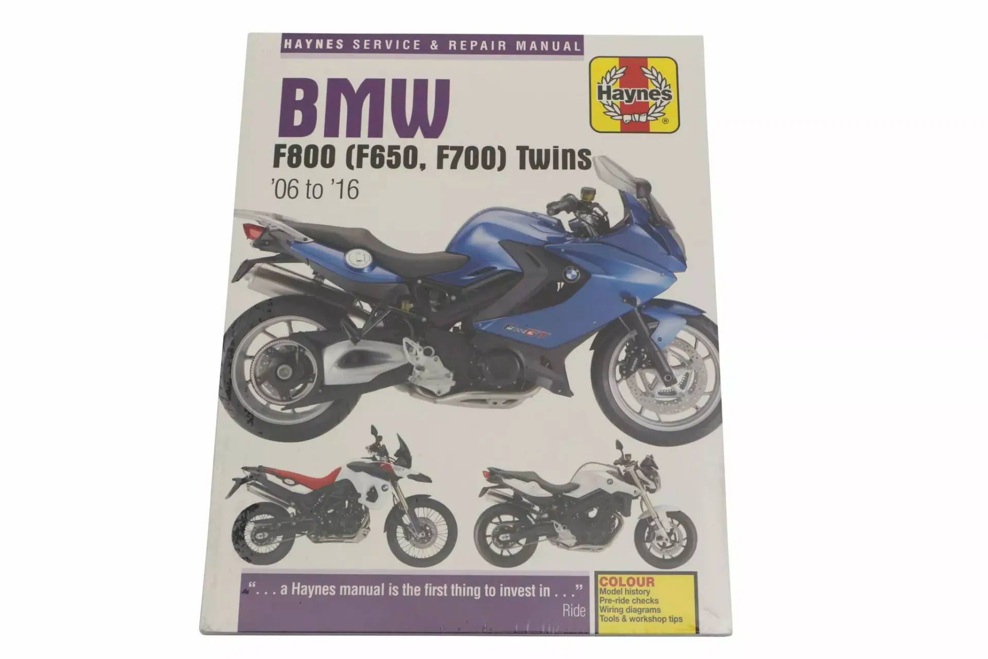Haynes Workshop Manual BMW F800 (F650/700) Twins