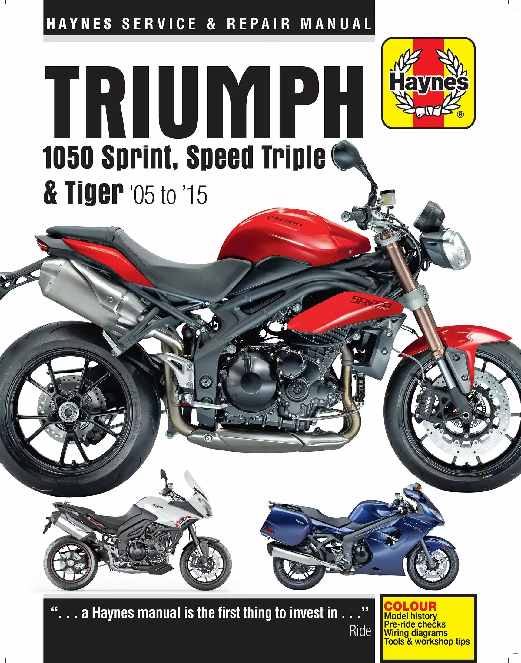 كتيب إصلاح Haynes لـ Triumph 1050 Sprint SP TR