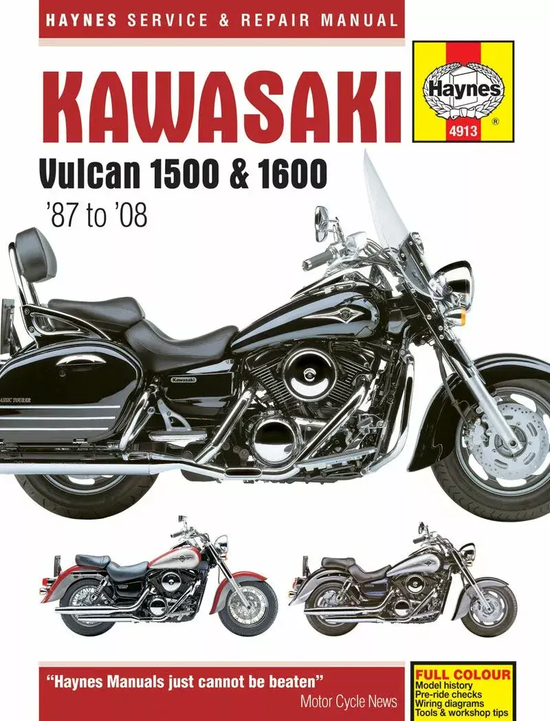 Kawasaki Vulcan 1500/1600 Haynes مینٹیننس مینوئل