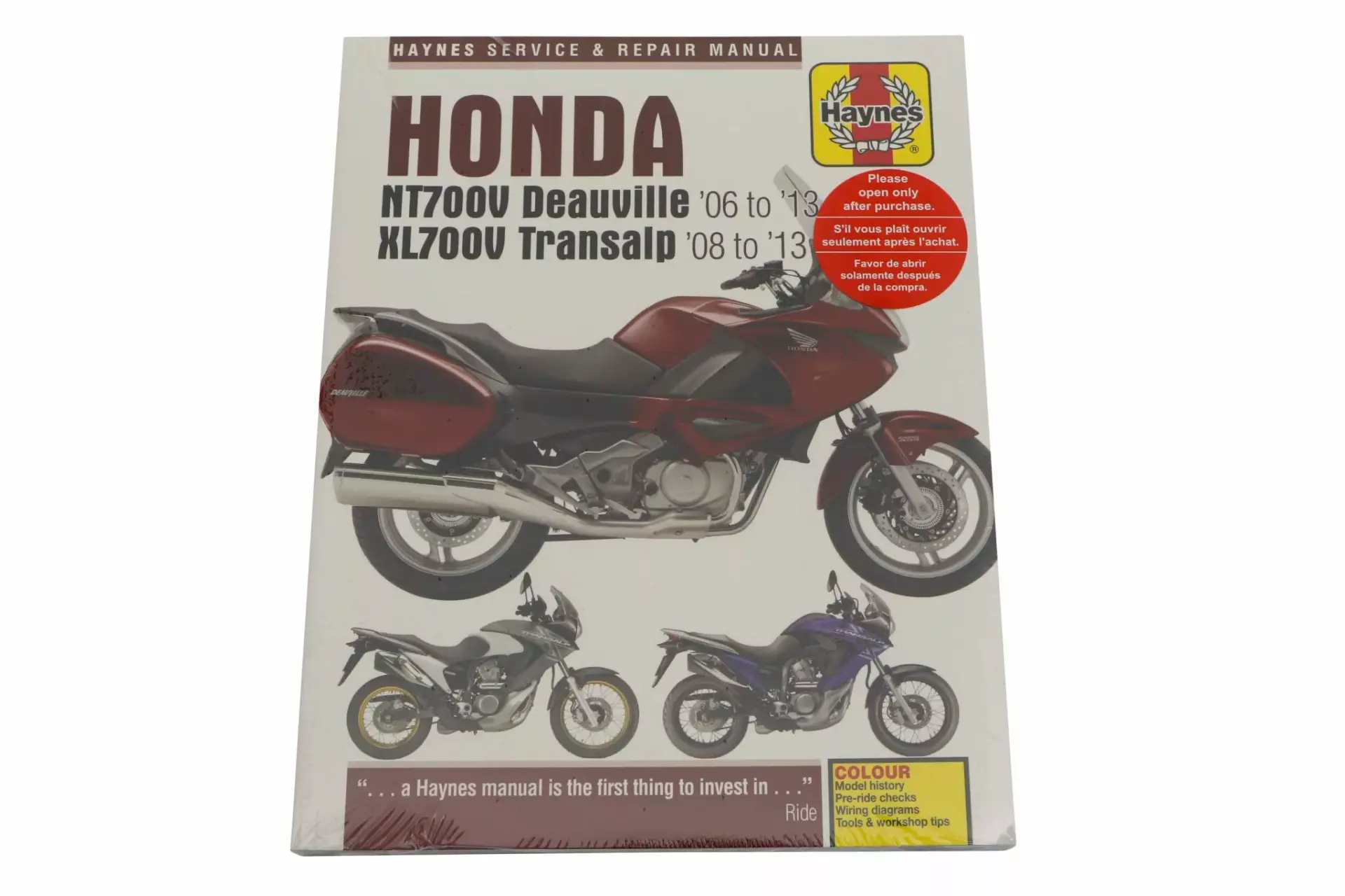 Manuel d'atelier Haynes Honda NT700 D/V & Transal