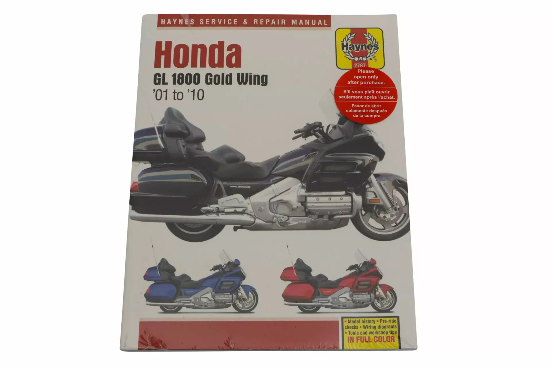 كتاب إصلاح Honda GL 1800 Goldwing من Haynes