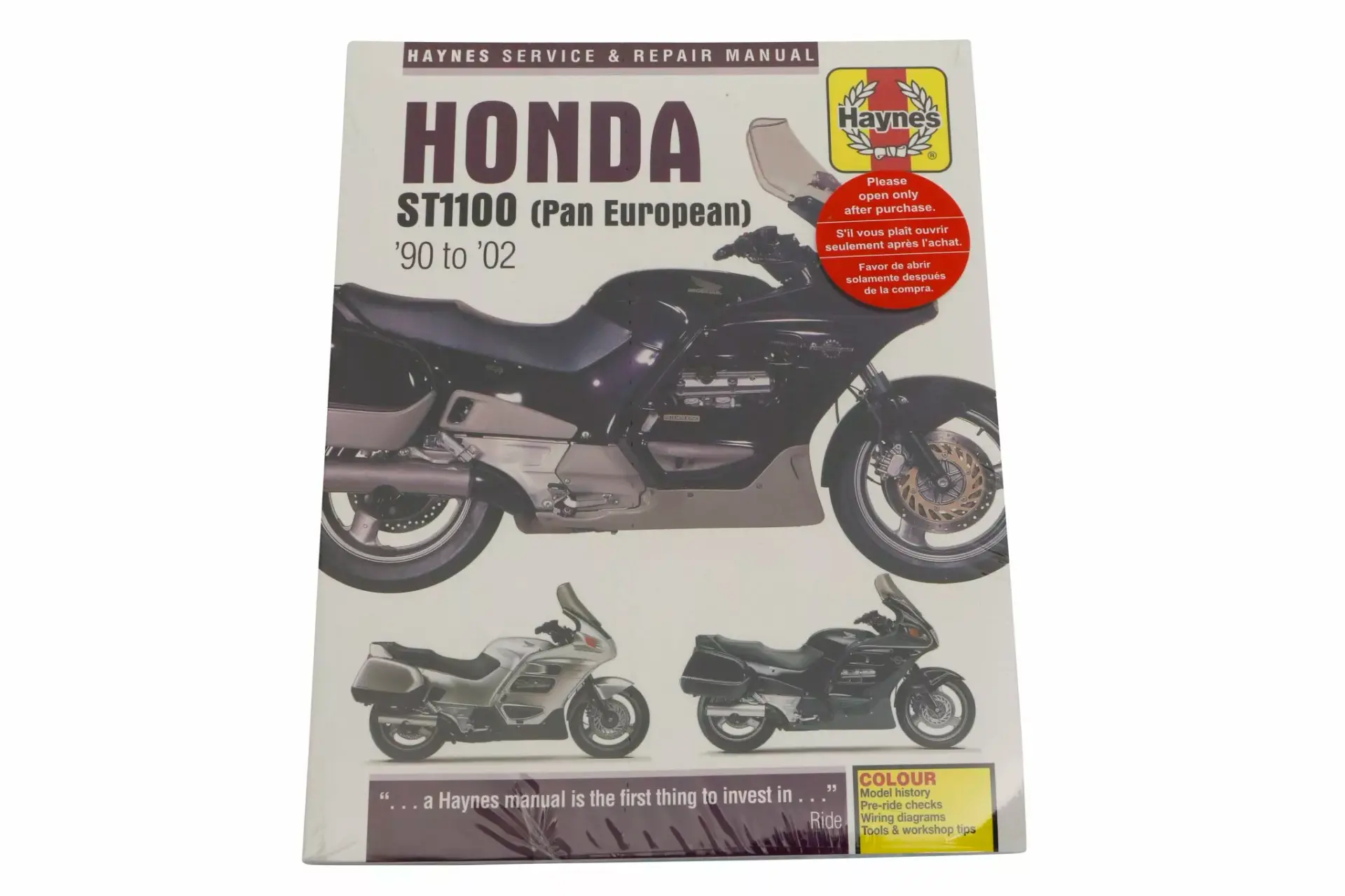 Manuel d'atelier Haynes Honda ST1100 Pan European