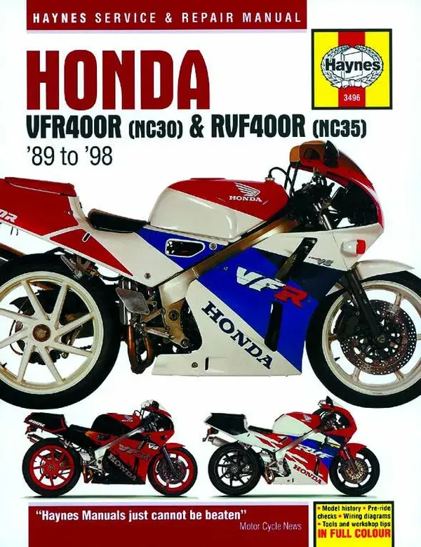 ہینز ہونڈا VFR400 ورکشاپ مینوئل