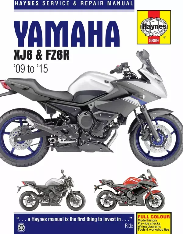 Manuel de réparation Haynes Yamaha XJ6 et FZ6R 2009-2015