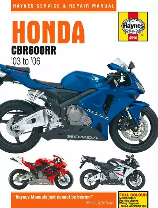 دیکھ بھال گائیڈ Haynes Honda CBR600 RR 2003 سے 2006