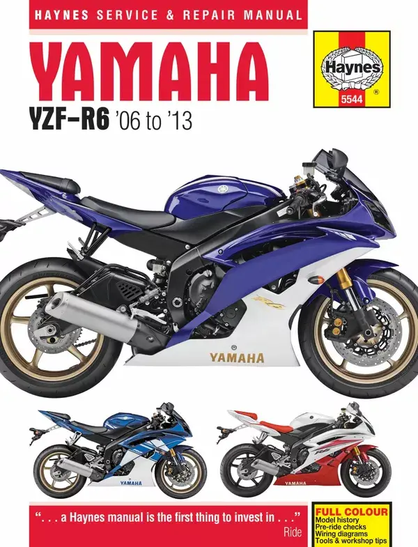 Haynes Yamaha YZF-R6 (06-13) 정비 매뉴얼