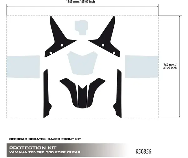 Protection anti-rayures UNIRACING pour Yamaha Ténéré 700
