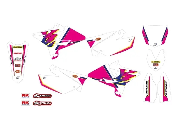 Graffiti-Folien-Set Graphic KT Retro YZ BLACKBIRD RACING