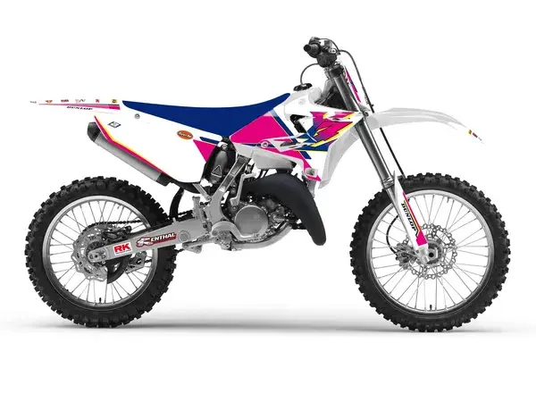 جرافيك W/S بأسلوب ريترو YZ BLACKBIRD RACING