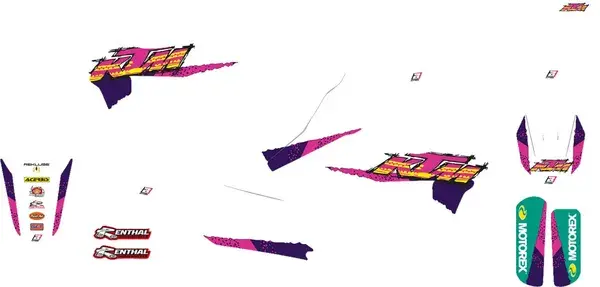 BLACKBIRD RACING KTM Retro W/S Graphic decal — view 3
