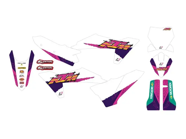 Retro stickerset Blackbird Racing