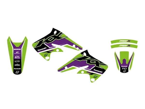 Kit graphique Dream 5 KXF 250 04 Blackbird Racing