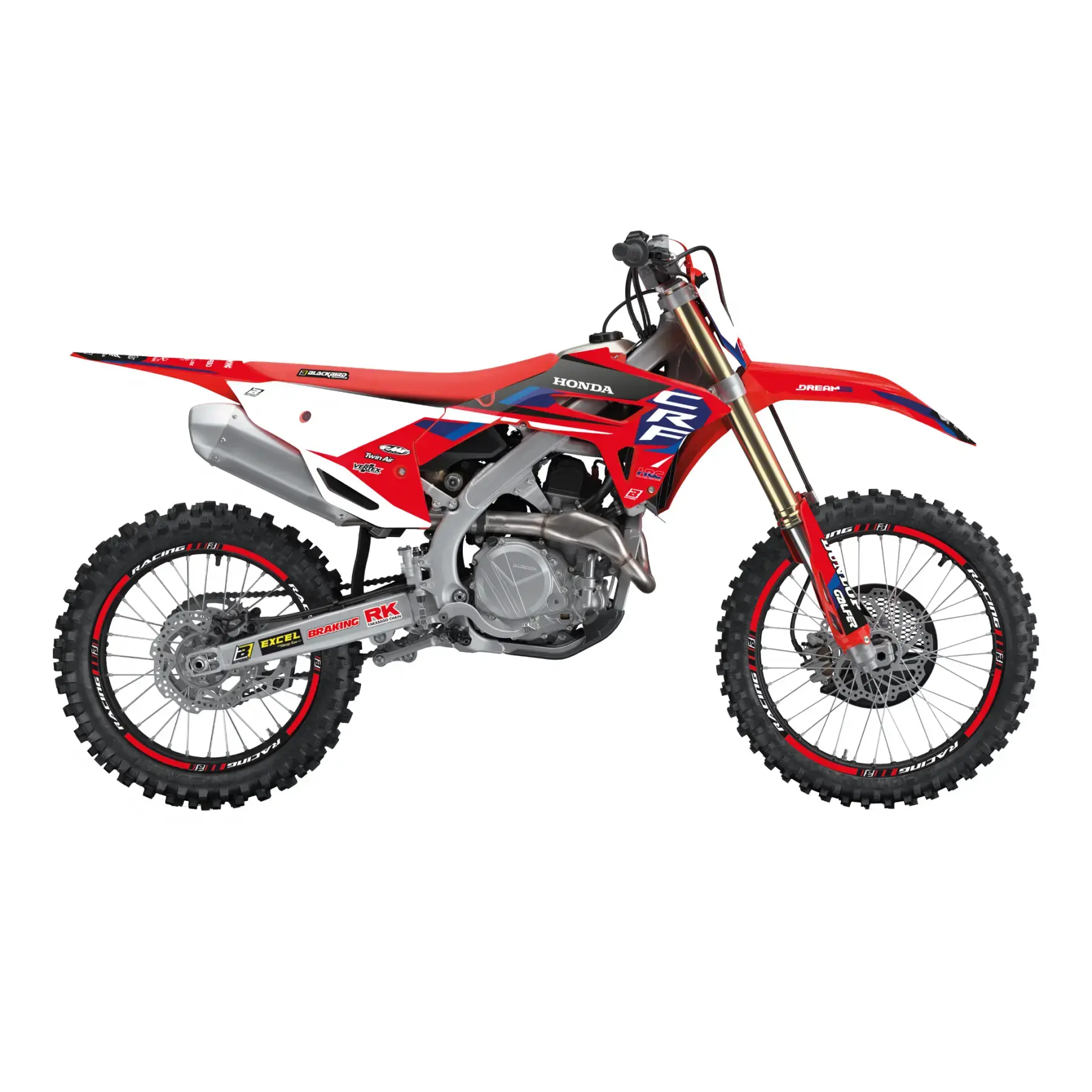 Dream 5 Chrome BLACKBIRD RACING Dekorasyon Sticker Kit'i