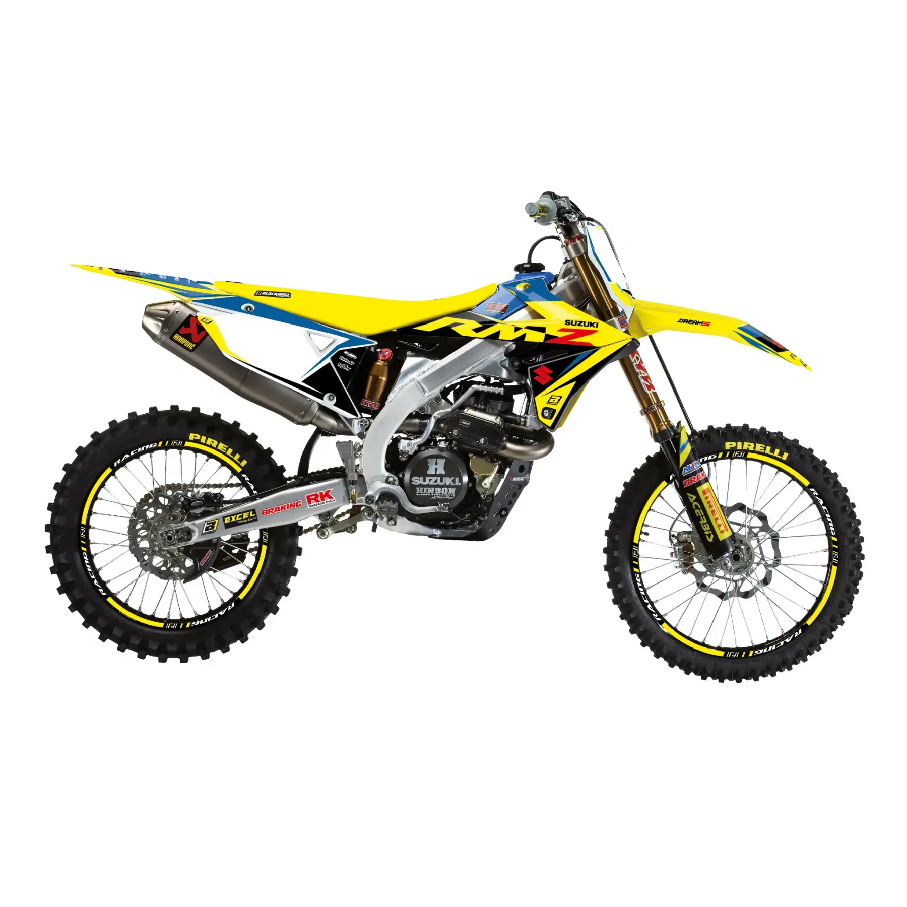 مجموعة ملصقات Dream 5 Chrome Blackbird Racing