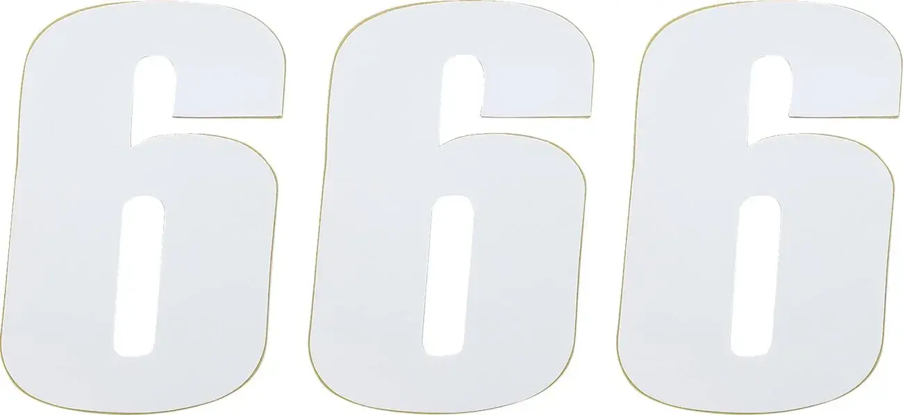 Numéro MSE #6 4,5 blanc