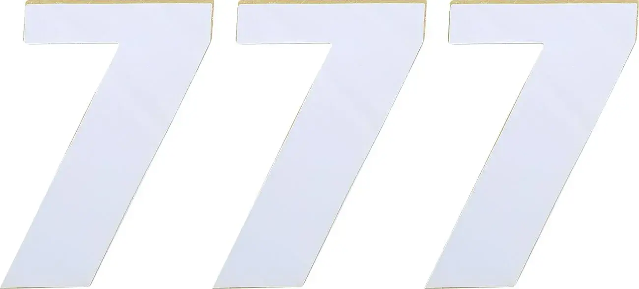 Numéro de course MOOSE OFFROAD HARD-PARTS MSE #7 4.5 blanc