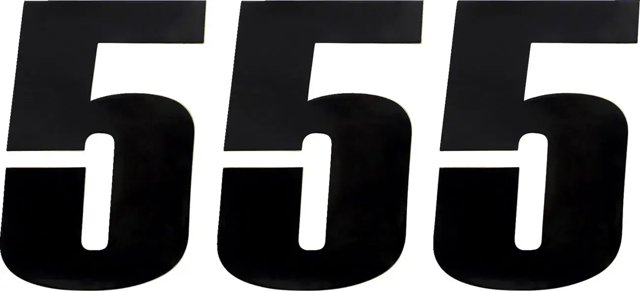 Nummer Moose #5 6 schwarz