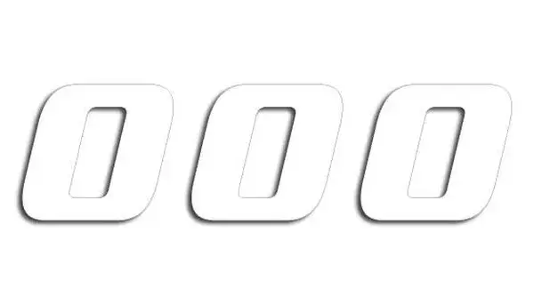 Série un numéro BLACKBIRD RACING