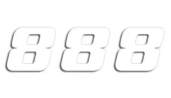 Gants BLACKBIRD RACING Number #8 16x20cm Blanc
