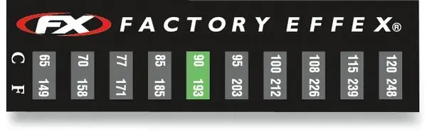 Teplotní samolepky Factory Effex