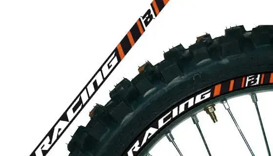 Nálepka na ráfky zlatá Blackbird Racing