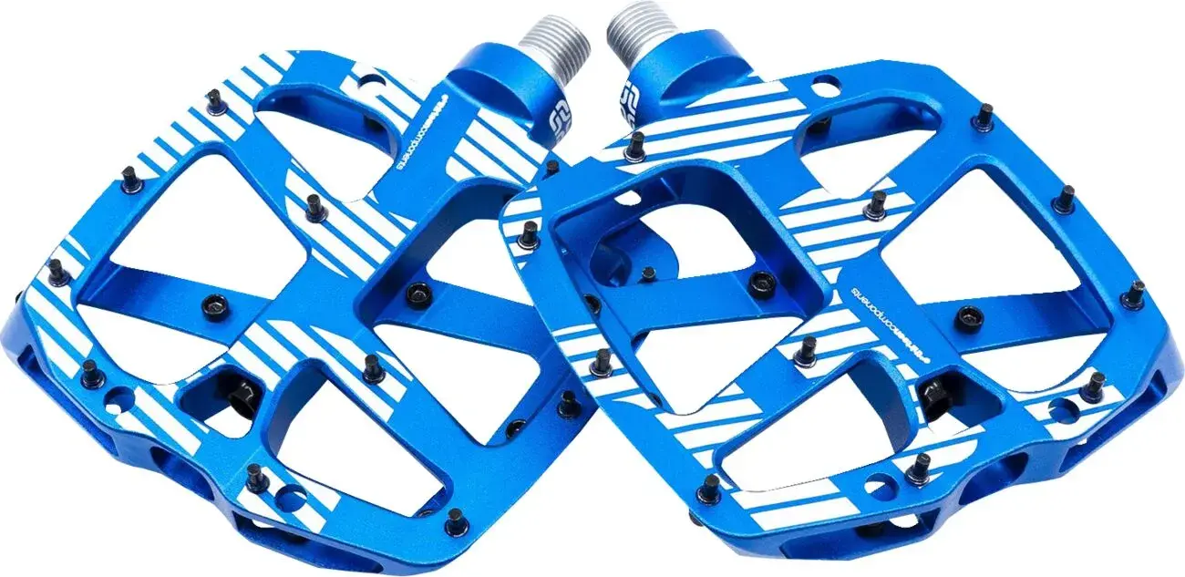 Pédale plate aluminium bleu E*THIRTEEN