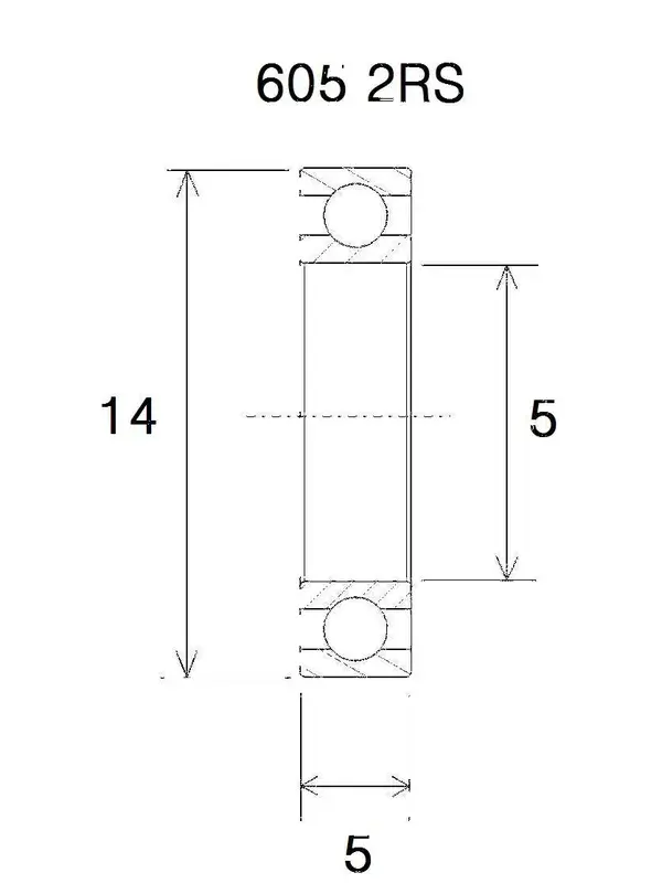 Bantalan B5 Black Bearing