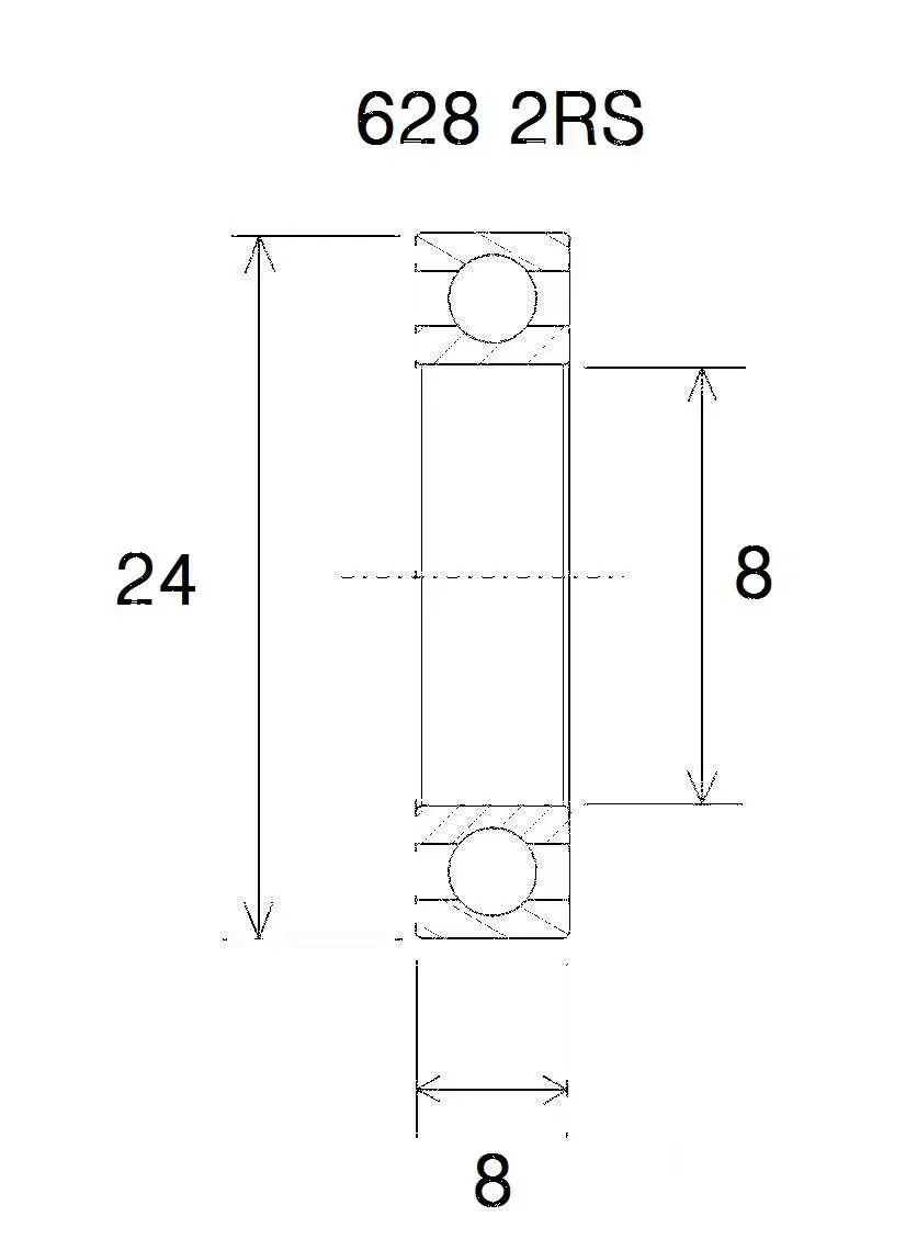 Lager B5 Black Bearing