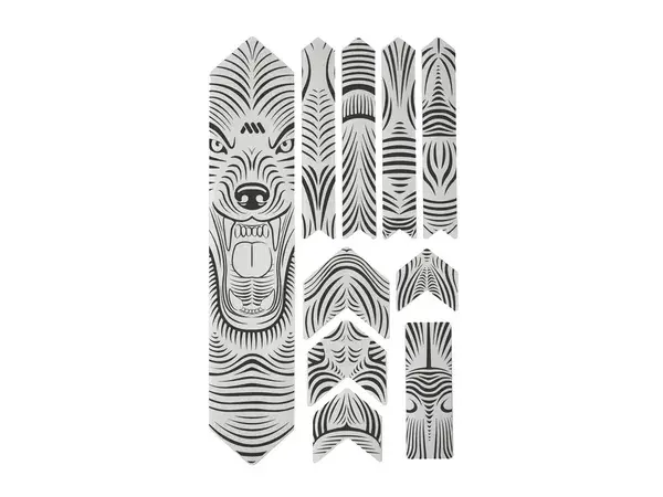Autocolante de protecție întărită pentru cadru All Mountain Style Wolf