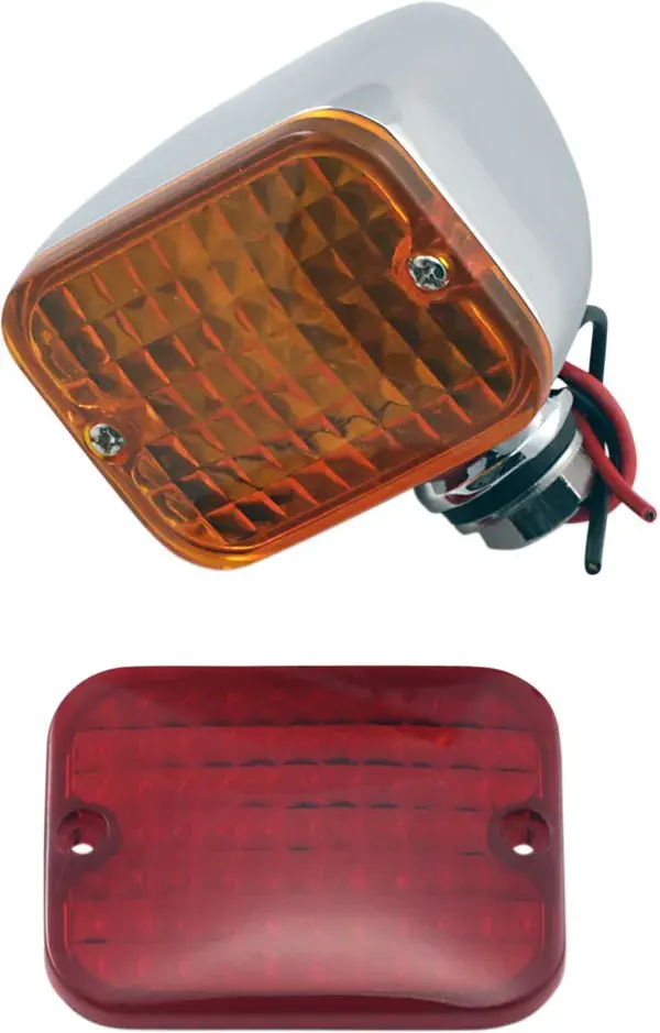 Rechthoekige positielichten Drag Specialties — zicht 2