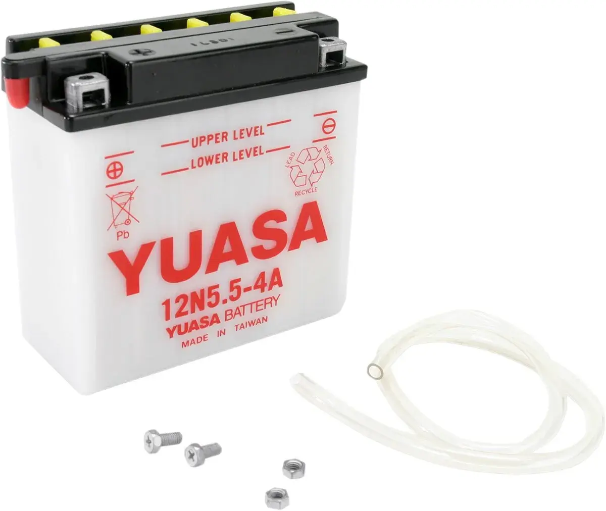 Konvenční baterie YUASA — pohled 3