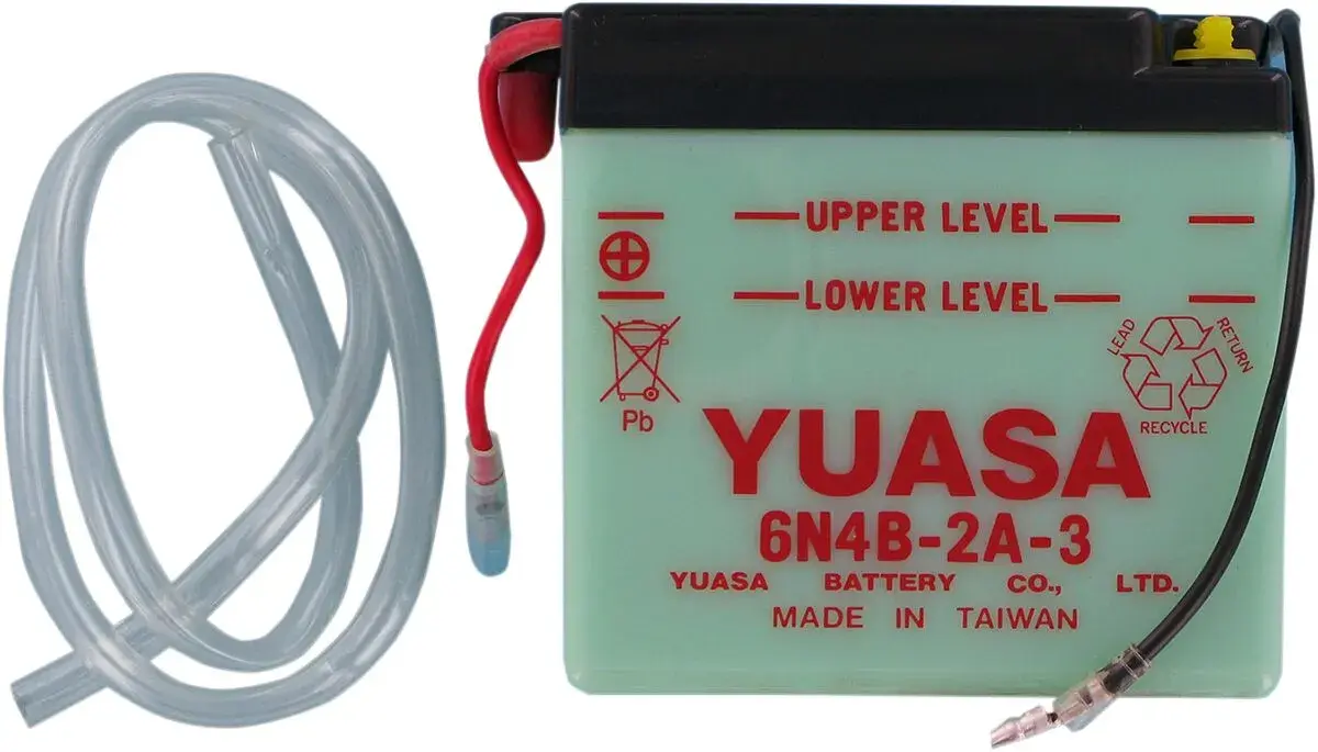 Batterie Yuasa 6N4B-2A-3 conventionnelle avec entretien sans acide