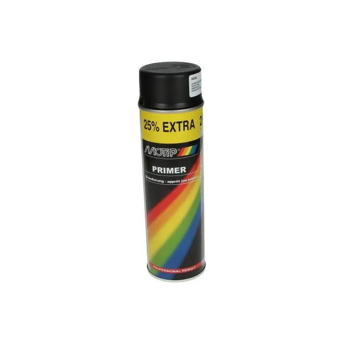 Bombe de peinture Motip apprêt noir 500 ml 04052