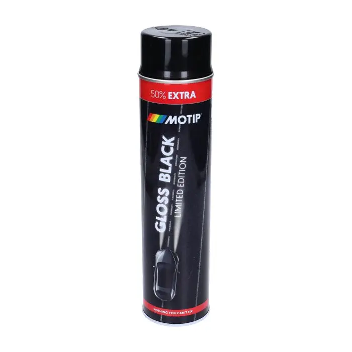 Motip Aerozolinė dažų bombuotė 600 ml juoda blizgi 604005