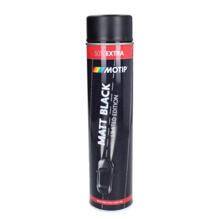 Bombe de peinture Motip aérosol 600 ml noir mat 604006