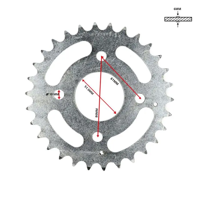 Couronne Esjot 520 30T Kymco MXU 125/300