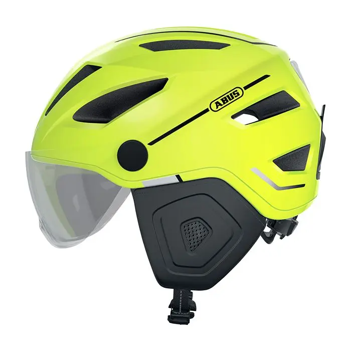 Casque Abus Pedelec/Scooter 2.0 avec visière LED XS-S 51/55 signal jaune