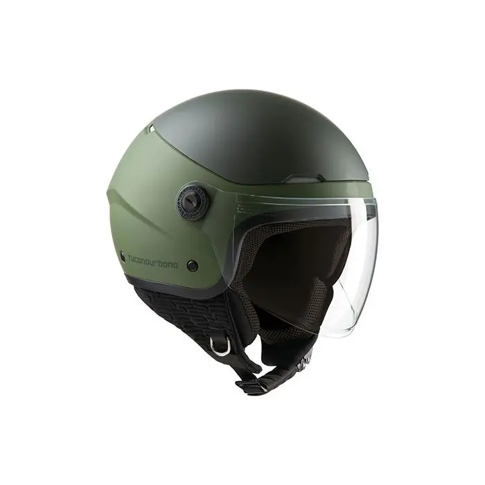 Tucano Halbschalenhelm El Pop XL mattgrün/mattschwarz
