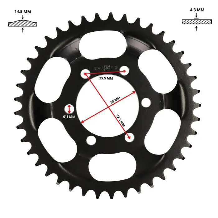 Sprocket Esjot 41t 3/16 Zündapp