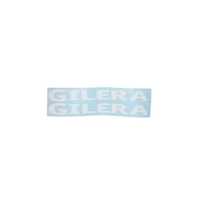 ملصق كلمة Gilera أبيض قطعتان — المنظر 2