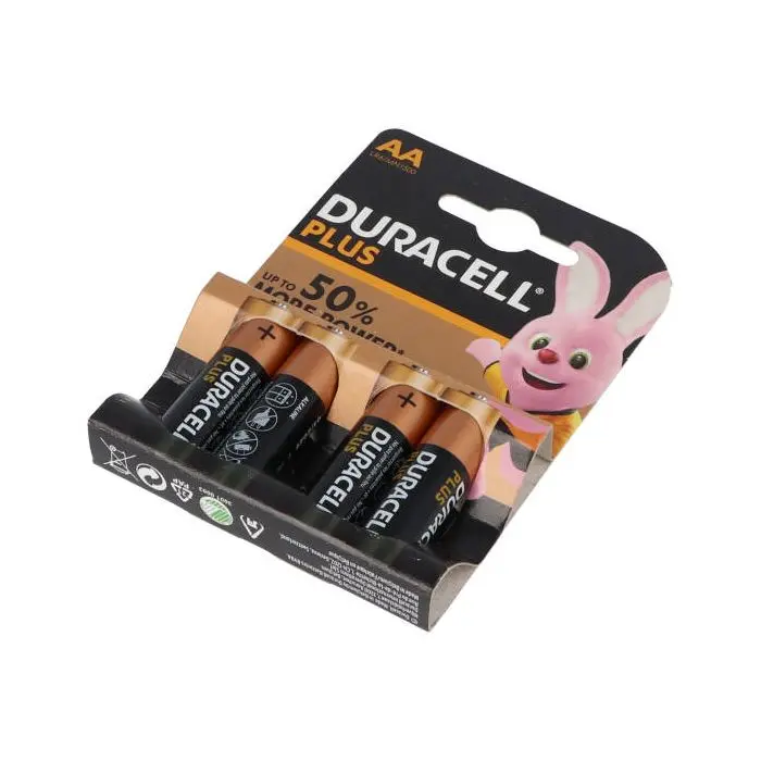 Батерия Duracell 1,5V AA - 4 броя