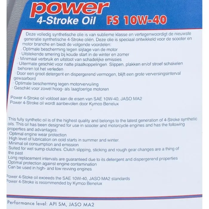 Huile moteur Power1 10W40 synthétique complète 1L