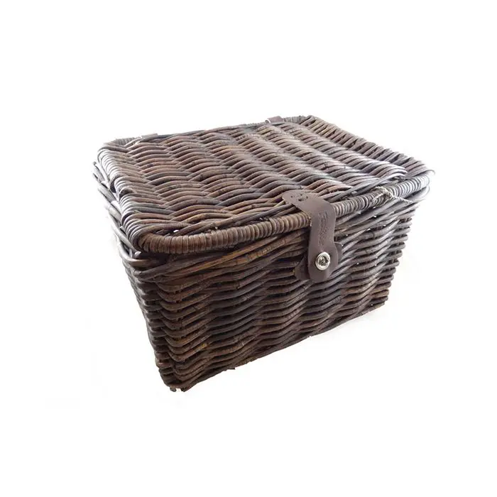 인도산 로탄 범용 바스켓 45 cm 브라운 — (sans marque), 수하물