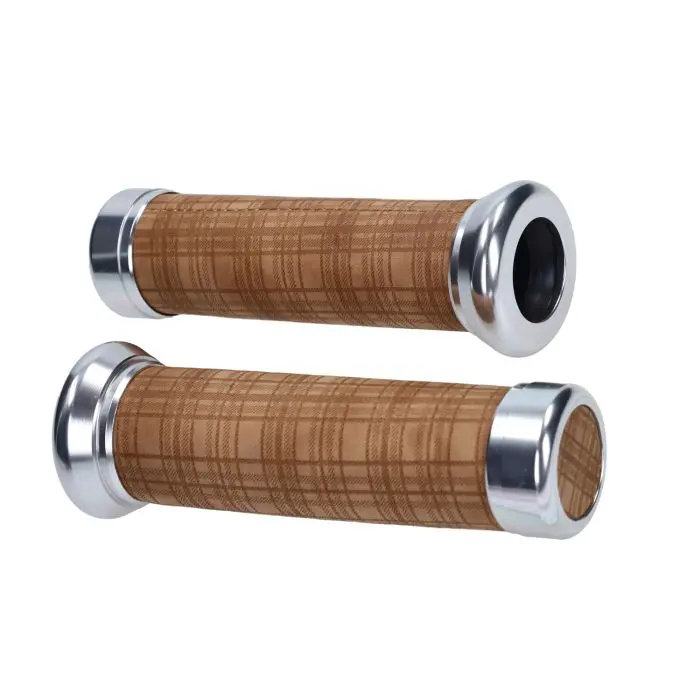 Power1 Retro2 Lenkergriffe alu diamond cognac